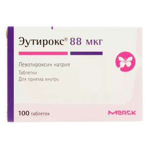 Эутирокс таблетки 88мкг №100