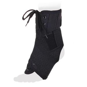 Бандаж на голеностопный сустав со шнуровкой и ребрами жесткости черный AS-ST/M размер S-M