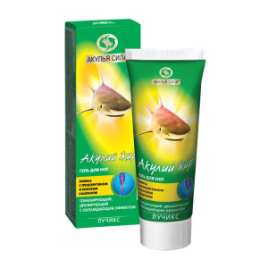 Акулий жир гель для ног пиявка с троксерутином и конским каштаном туба 75мл