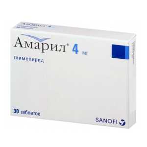 Амарил таблетки 4мг №30
