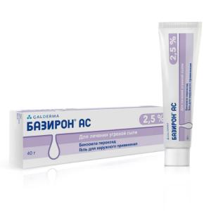 Базирон АС гель для наружного применения 2,5% 40г 