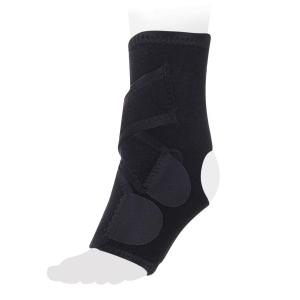 Бандаж компрессионный на голеностопный сустав черный AS-NO2 размер универсальный