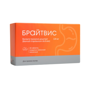 Брайтвис таблетки покрытые плёночной оболочкой 120мг №56
