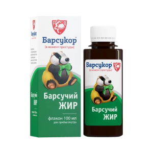 Барсукор Барсучий жир жидкий флакон 100мл 
