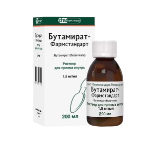 Бутамират-Фармстандарт раствор для приёма внутрь 1,5мг/мл флакон 200мл