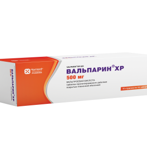 Вальпарин ХР таблетки пролонгированного действия покрытые плёночной оболочкой 500мг №100