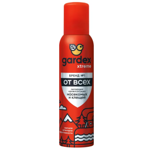 Гардекс еxtreme аэрозоль-репеллент от всех летающих кровососущих насекомых и клещей флакон 150мл