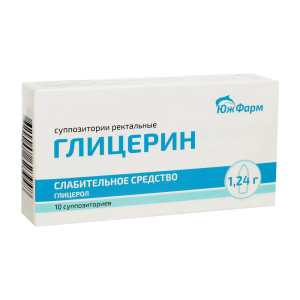 Глицерин суппозитории ректальные 1,24 г №10 