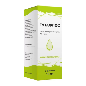 Гутафлос капли для приема внутрь 7,5мг/мл флакон-капельница 15мл