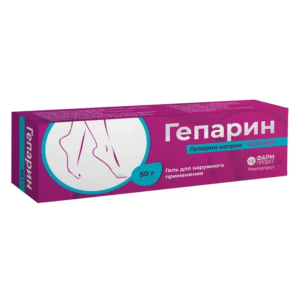 Гепарин гель для наружного применения 1000МЕ/г туба 50г