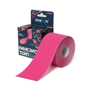 Кинексиб Кинезио тейп PRO бинт нестерильный адгезивный восстанавливающий розовый 5мх5см
