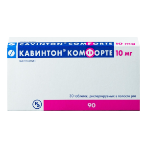 Кавинтон Комфорте таблетки диспергируемые в полости рта 10мг №90 