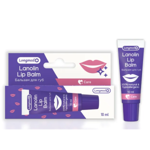 Ланолиновый бальзам для губ Longmed+ туба 40мл