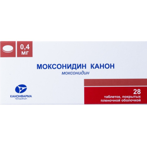 Моксонидин Канон таблетки покрытые пленочной оболочкой 0,4мг №28