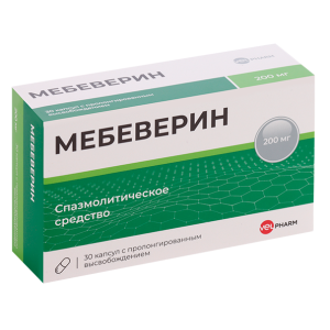 Мебеверин Велфарм капсулы с пролонгированным высвобождением 200мг №30
