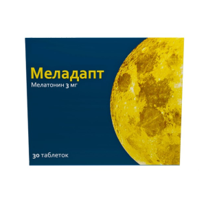 Меладапт таблетки покрытые плёночной оболочкой 3мг №30
