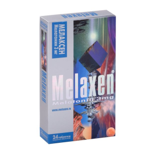 Мелаксен таблетки покрытые оболочкой 3мг №24