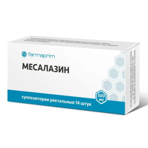 Месалазин суппозитории ректальные 500мг №14