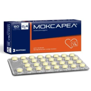 Моксарел таблетки покрытые плёночной оболочкой 0,4мг №60