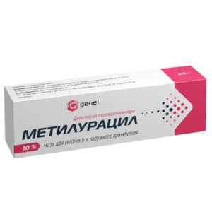 Метилурацил мазь для местного и наружного применения 10% туба 25г