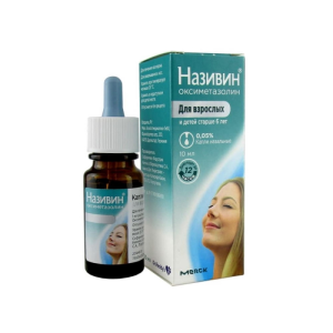 Називин капли назальные 0,05% флакон с крышкой-пипеткой 10мл