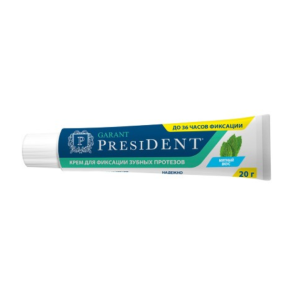 ПрезиДент Garant крем для фиксации зубных протезов с мятным вкусом туба 20мл