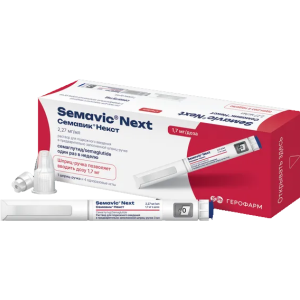Семавик Некст раствор для подкожного введения 1,7мг/доза шприц-ручка 3мл №1 в комплекте с иглами №4