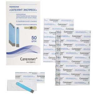 Тест-полоски к глюкометру Сателлит Экспресс  ПКГ-03 №50