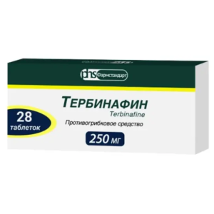 Тербинафин таблетки 250мг №28