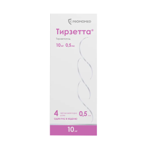 Тирзетта раствор для подкожного введения 10мг шприцы в автоинжекторах 0,5мл №4