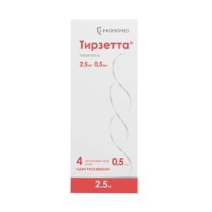 Тирзетта раствор для подкожного введения 2,5мг шприцы в автоинжекторах 0,5мл №4 