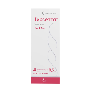 Тирзетта раствор для подкожного введения 5мг шприцы в автоинжекторах 0,5мл №4