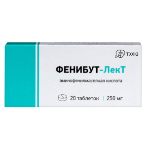 Фенибут-ЛекТ таблетки 250мг №20