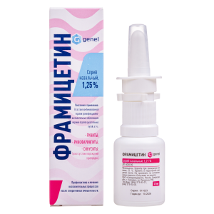 Фрамицетин спрей назальный 1,25 % флакон 15мл