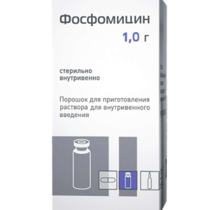 Фосфомицин порошок для приготовления раствора для внутривенного введения флакон №1