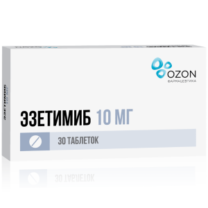 Эзетимиб таблетки 10мг №30