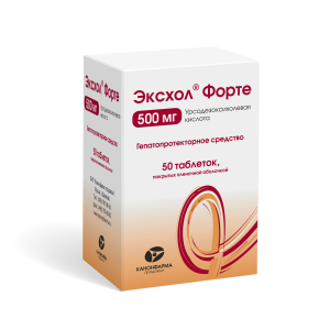 Эксхол Форте таблетки покрытые пленочной оболочкой 500мг №50