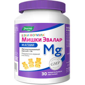 Бэби формула Мишки Магний жевательные пастилки 4г №30