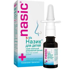 Назик спрей назальные дозированный для детей 0.05мг+5мг/доза флакон 10мл