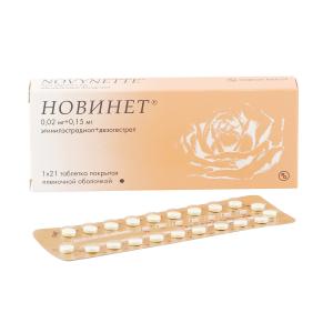 Новинет таблетки покрытые плёночной оболочкой №21