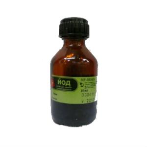 Йод раствор для наружного применения спиртовой 5% 25мл 