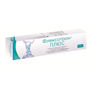 Флексотрон Плюс имплантат вязкоэластичный стерильный для внутрисуставных инъекций 20мг/мл шприц 3мл №1