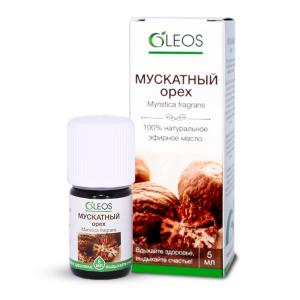 Oleos Мускатный орех эфирное масло флакон 5мл