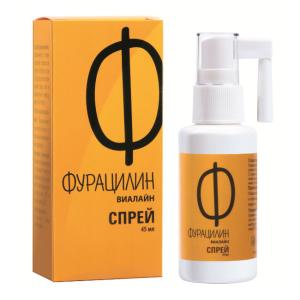 Фурацилин Виалайн средство гигиены полости рта флакон с распылителем 45мл
