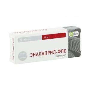 Эналаприл-ФПО таблетки 20мг №20