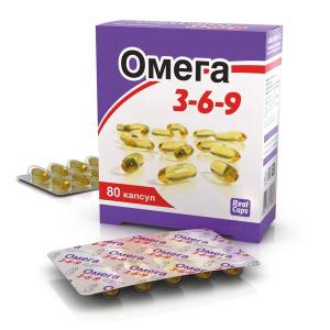 Омега 3-6-9 капсулы массой 1600мг №80
