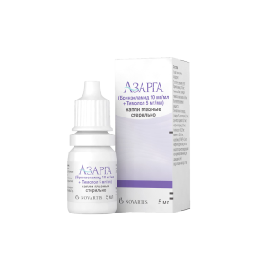 Азарга капли глазные 10мг/мл+5мг/мл флакон-капельница 5мл