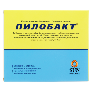 Пилобакт комбинированный набор таблеток и капсул №7