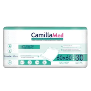 CamillaMed Standart Plus одноразовые впитывающие пеленки 60х60см №30