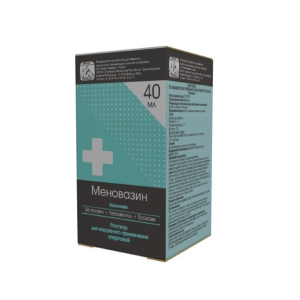 Меновазин раствор для наружного применения спиртовой флакон 40мл